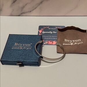 Btysun Silver Inspirational Bracelet YOU’RE Awesome Keep That Amazing Up NEW